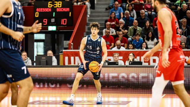 GER, GIESSEN 46ers vs. VfL SparkassenStars Bochum, Basketball, ProA, 3. Spieltag, Spielzeit 2026/2027, 04.10.2026

Foto: Eibner-Pressefoto/Javad Mohammadpour