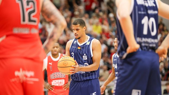 GER, GIESSEN 46ers vs. VfL SparkassenStars Bochum, Basketball, ProA, 3. Spieltag, Spielzeit 2026/2027, 04.10.2026,Gabriel Kuku (VfL SparkassenStars Bochum)

Foto: Eibner-Pressefoto/Javad Mohammadpour